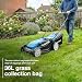 Hyundai 38cm / 15” 40V Cordless Artificial Grass Sweeper (2x20V), Brushless Motor, 45L Collection Bag, 5 Height Settings, 2x 4.0Ah Batteries & Charger