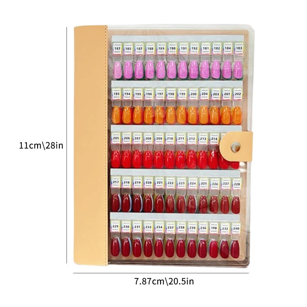 Livre d'échantillons d'ongles magnétique, 120/180/240 couleurs d'ongles, organisateur à ongles vierge magnétique, avec ongles transparents, livret d'affichage pour manucure pour salon de manucure