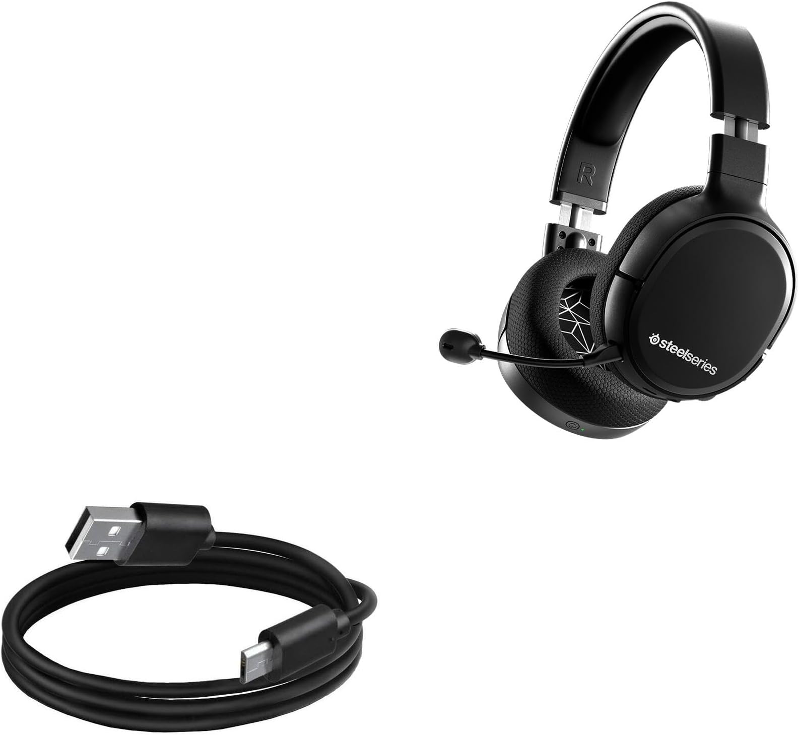 BoxWave Cable Compatible with SteelSeries Arctis 1 Wireless - DirectSync Cable, Durable Charge and Sync Cable