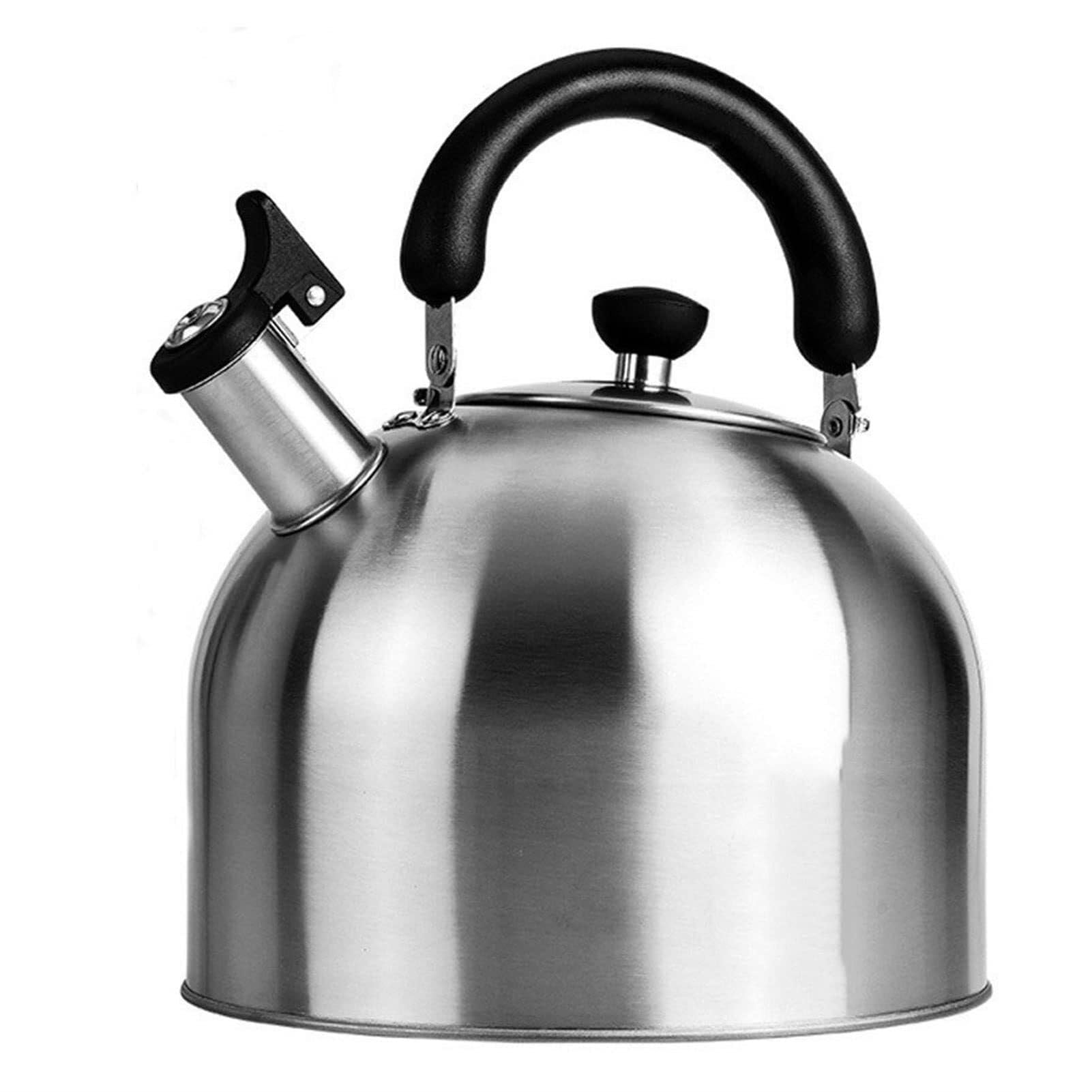hervidor esmaltado, Acero inoxidable 304 premium, mango ergonómico, for todas las estufas(2.5 Quart)
