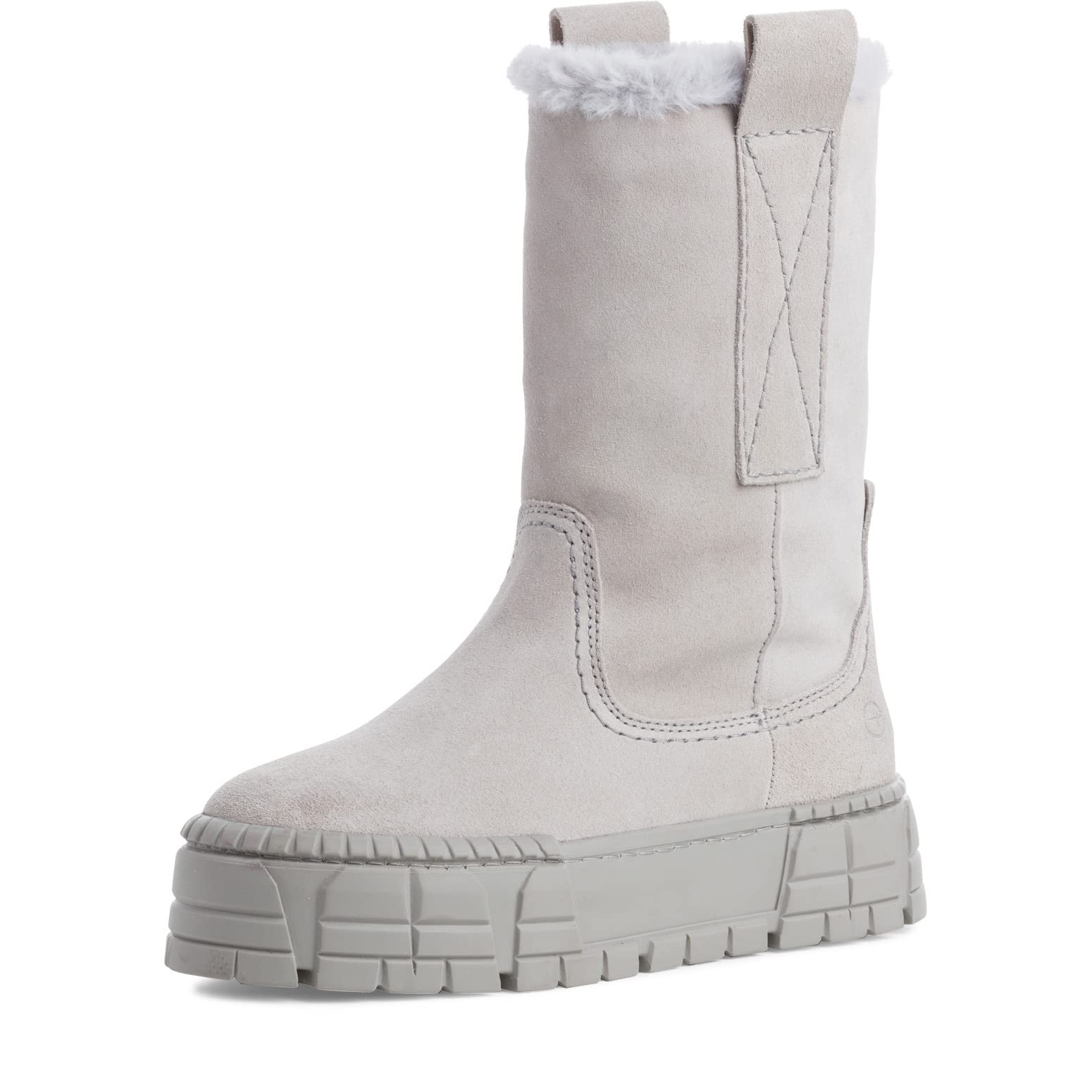 Tamaris Women's 1-1-26937-37 Half Length Boots, Light Grey, 37 EU, lightgrey, 5 UK