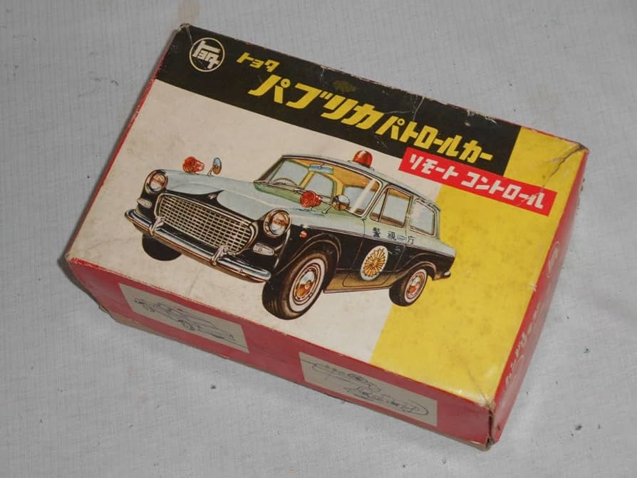 Amazon.co.jp: 古いブリキトヨタパブリカパトカー電動リモコンBC