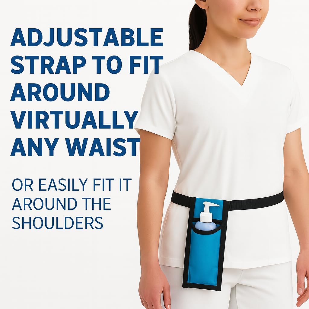 Royal Massage Oil Bottle Holster with Adjustable Strap – Hands-Free Waist or Shoulder Pouch for Therapists – Fits Most Pump Bottles – 8 Color Options - Bottle Not Included (Gray) image 3