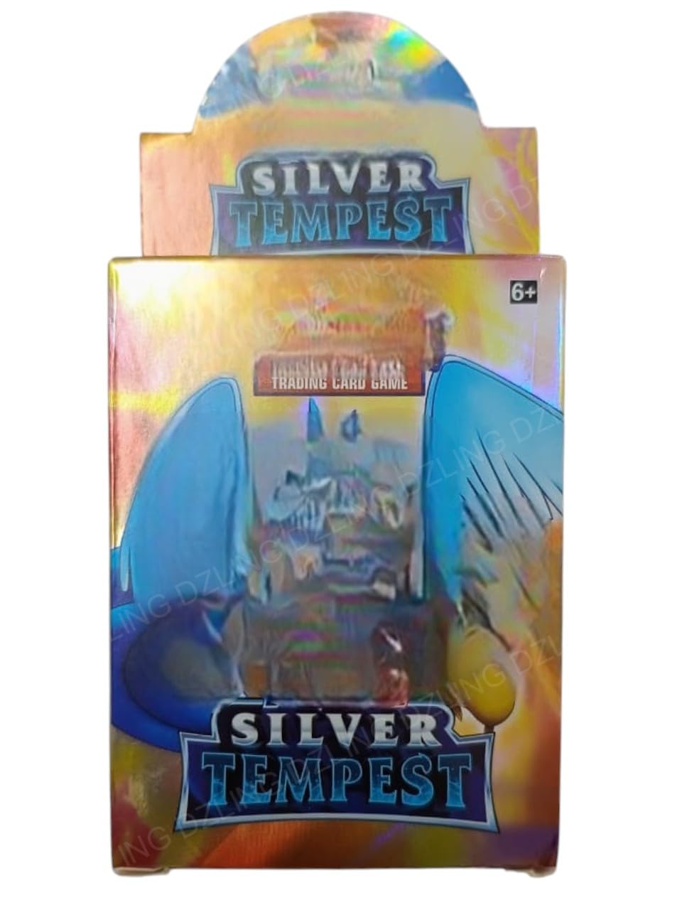 DZLING Poke Trading Card Game Pack with Paper Box, VMAX GX V-Star EX Cards, Rare and Common High HP Battle Cards, 25 Piece, for Kids and Collectors 1