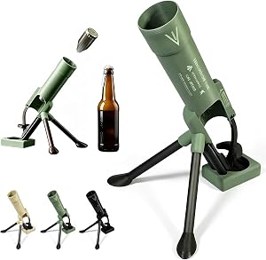 Mörser Flaschenöffner,Bierflaschenöffner im Mörser-Design,Bieröffner Mörser,51mm Beer Bottle Mortar,Lustiger Biermörser freihändiger Flaschenöffner,für 330-355ml Bierflasche