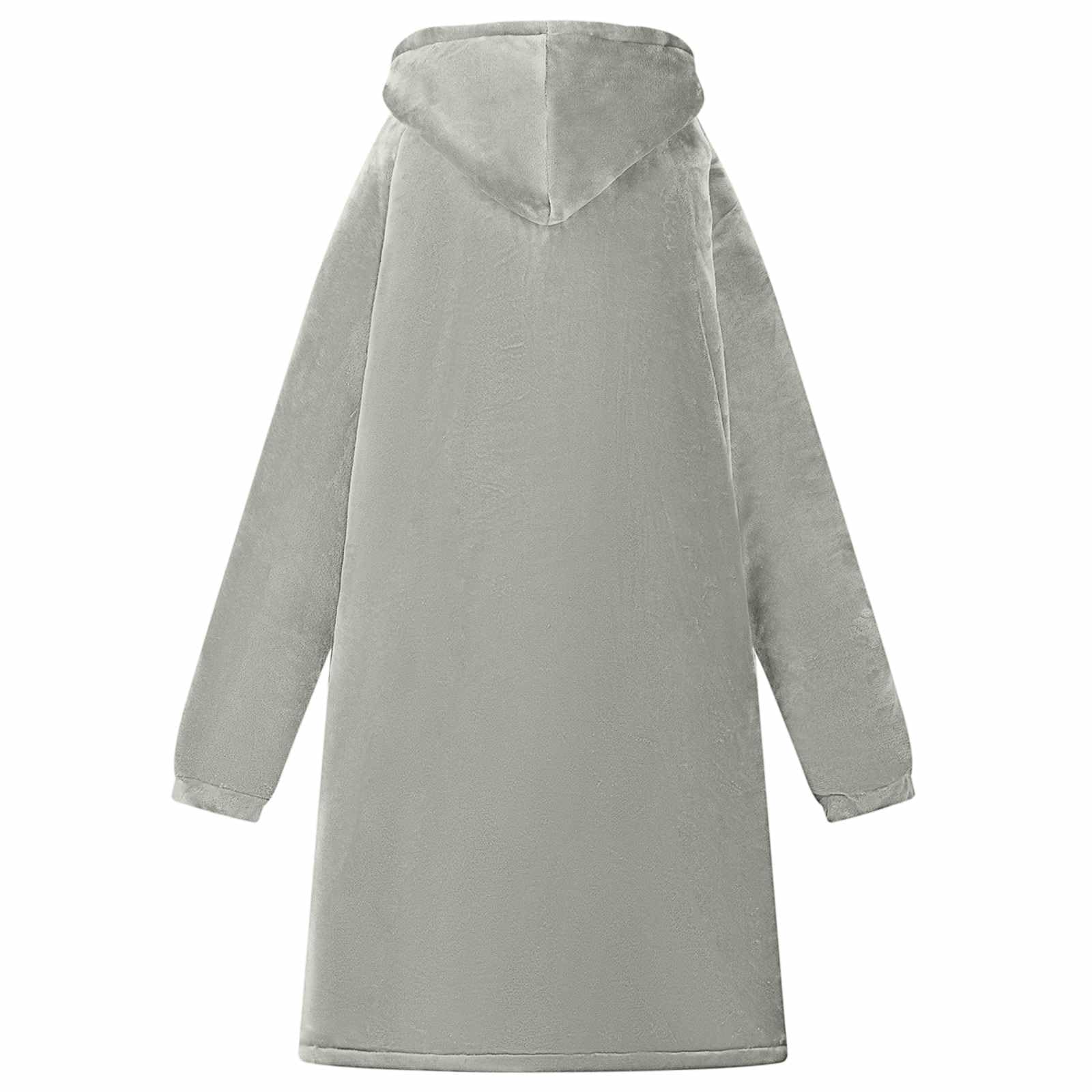 Beżowa bluza z kapturem z polaru i flaneli z kapturem, oversize, lekka, przenośna, wygodna, do domu, idealna do relaksu, przytulania, spania, noszenia w domu, dla kobiet i mężczyzn