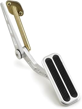 Lokar BAG-6127 Billet Aluminum Throttle Pedal with Rubber