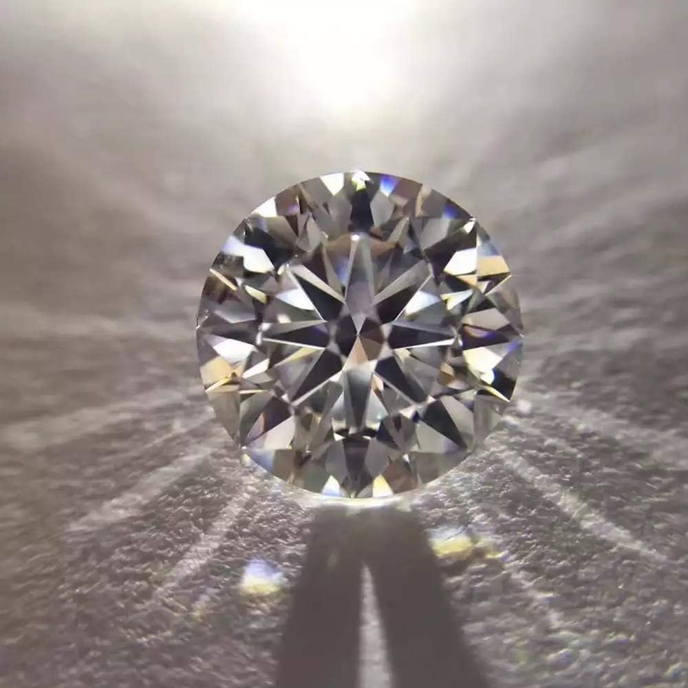 GEMHUB Certified CVD Loose Diamond 0.42 Carat White-G Color SI2 Clarity 4.75 MM Size Lab Grown Diamond