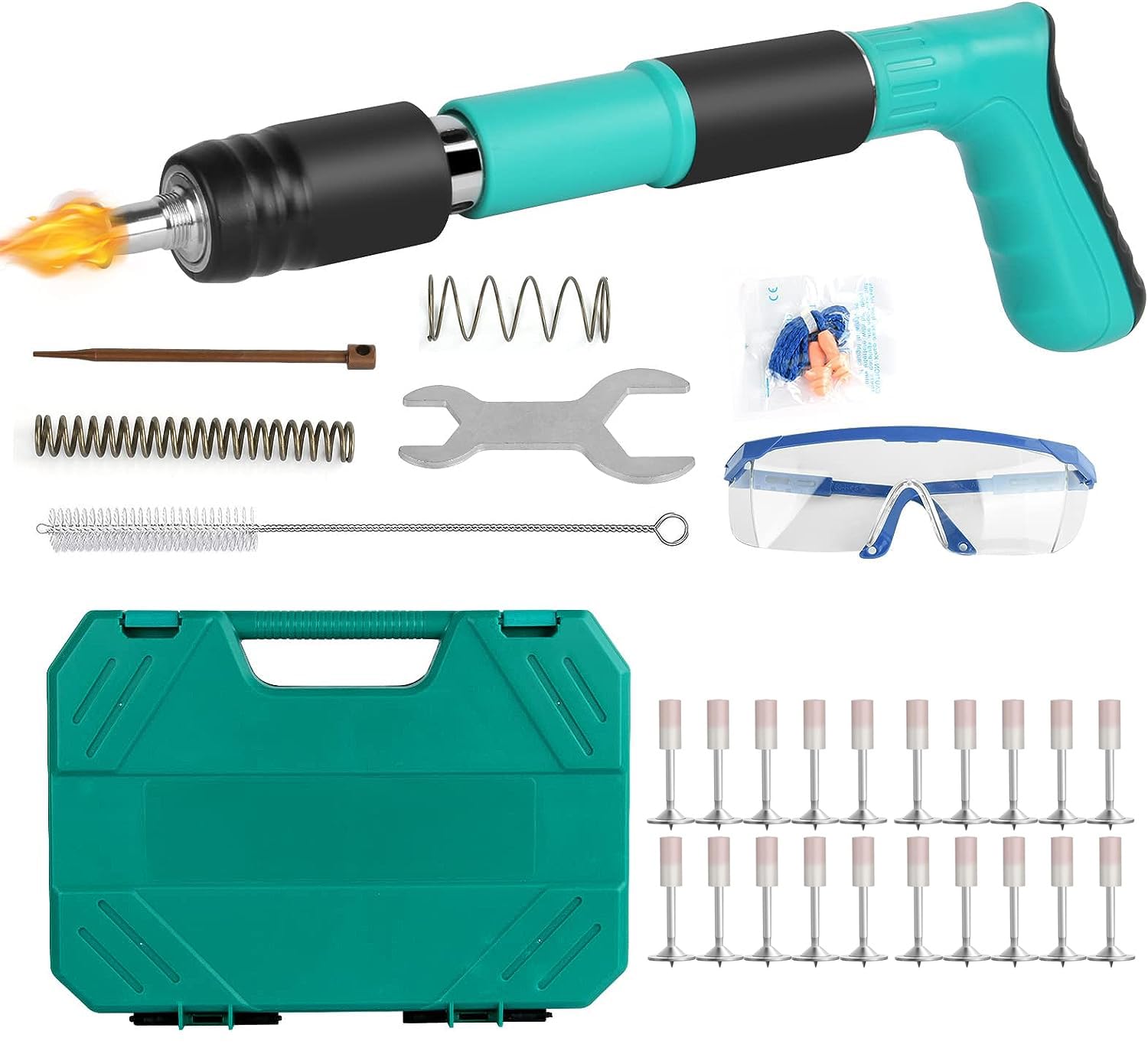 Sparachiodi Aria Compressa Pistola Sparachiodi - Ad Aria Compressa, 4-8 Bar, Con 500 Chiodi 30mm Mannesmann M15350