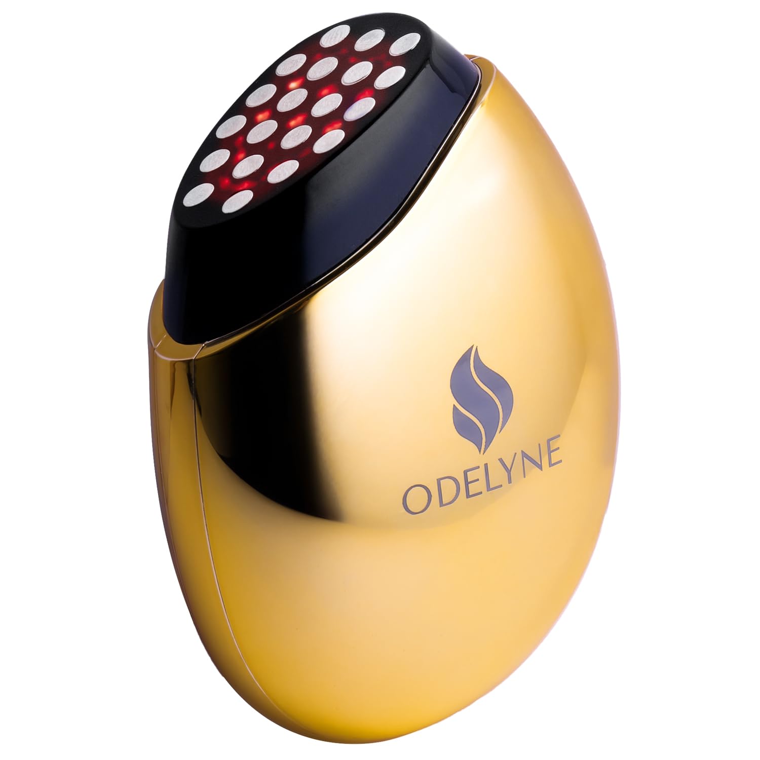 ODELYNE® Illume - Dispositivo de Radiofrecuencia y Levantamiento Facial EMS para hombre y mujer, 20 Cabezales de Radiofrecuencia, Sensor de Calor NTC a 45 °C, portatil