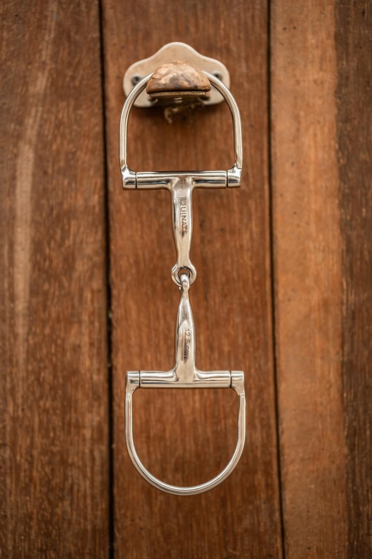 Equinate Anello a D in acciaio inox, 16 mm, semplicemente rotto, 13,5 cm, dentatura anatomica amichevole con azione delicata, indicazione delle dimensioni incise al laser