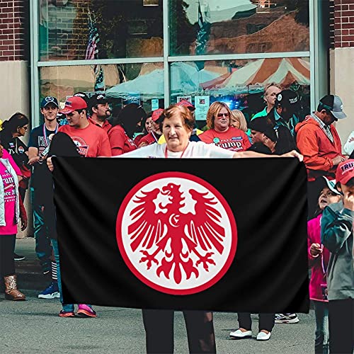 Eintracht Frankfurt Logo 3x5 Ft Durable Flag Charming Decoration of Backyard Courtyard Garden Flower Pot