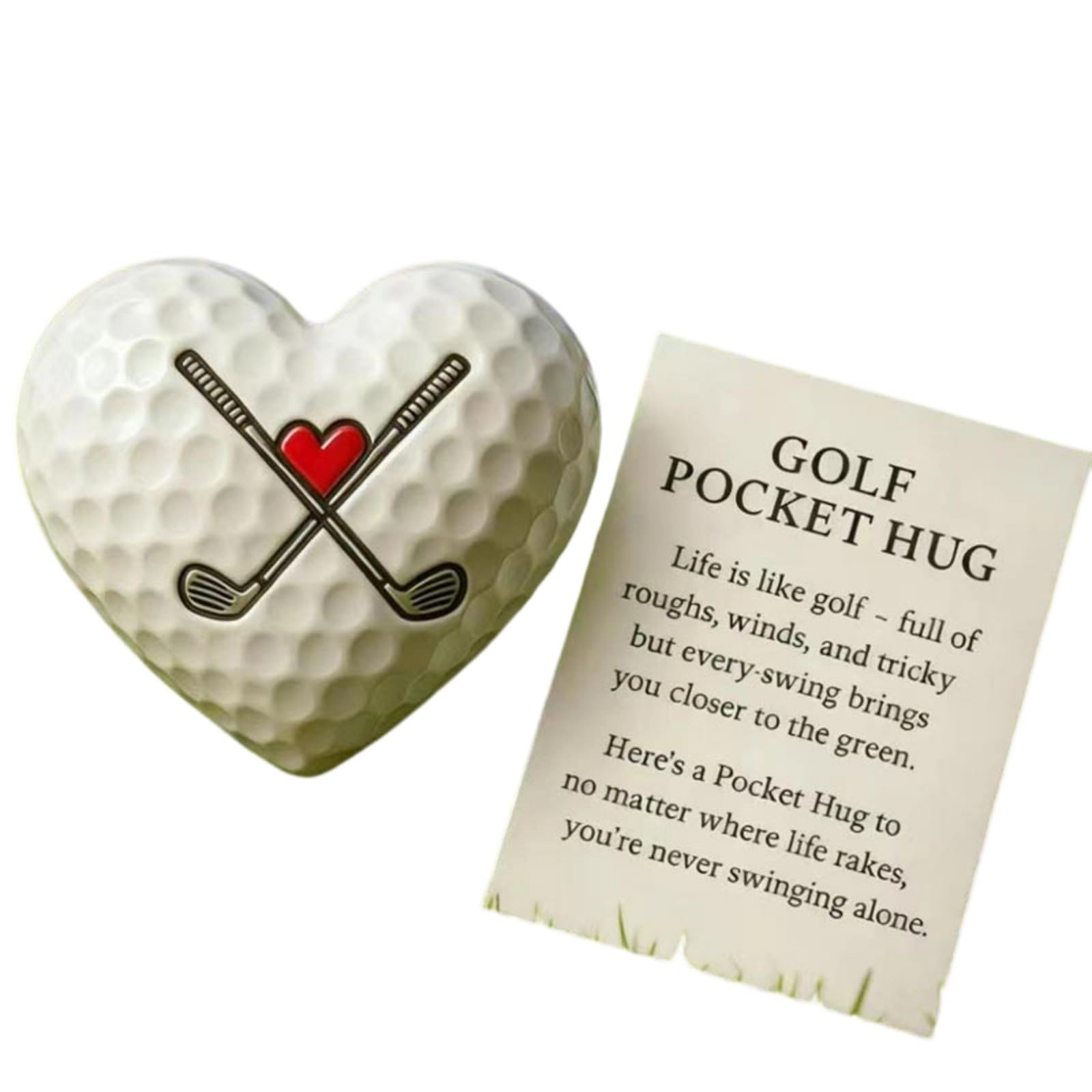 HGENAHGTF Shape Golf Tokens with Inspirational Message Card Portable Encouragement Keepsakes Inspirational Golf Accessories