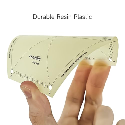 Miniatura 3 de Regla métrica de dobladillo caliente para costura, patentada, resistente al calor, antideslizante, regla de planchado en caliente para medir,