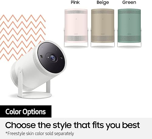 Miniatura 8 de SAMSUNG Proyector portátil inteligente The Freestyle de 30 a 100 pulgadas, FHD, HDR, SP-LSP3BLAXZA con The Freestyle Skins para proyector portátil