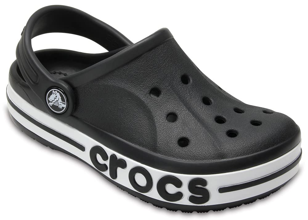 Crocs Unisex Babies Bayaband Clog K rekreacyjne klapki sportowe dla dzieci, Czarny - 25/26 EU