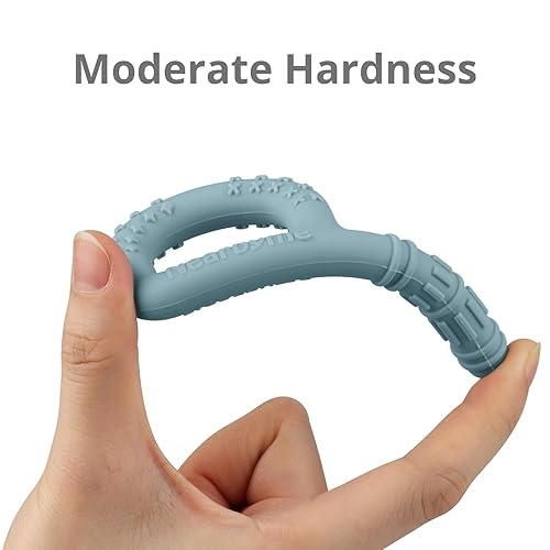 Miniatura 5 de Herramienta sensorial para masticar con motor oral, juguete sensorial para masticar en forma de P, paquete de 3 palitos de silicona para