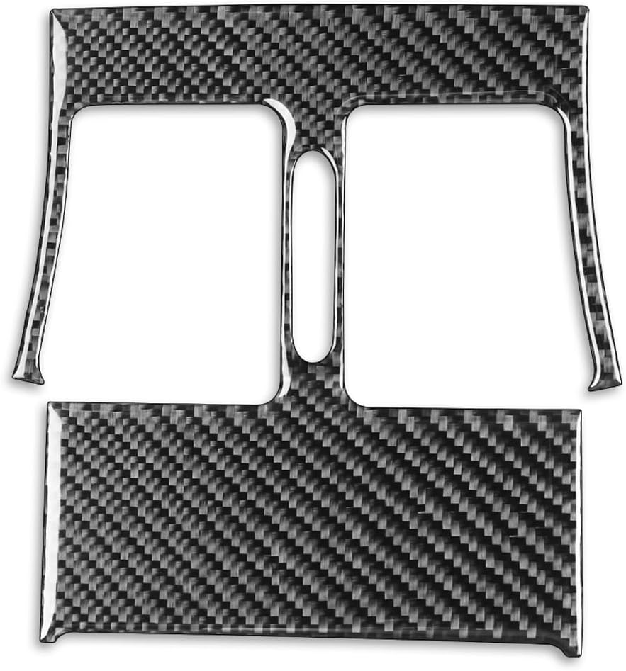 Real Carbon Fiber Car Gear Shift Panel Sticker Cover Trim Compatible with Mercedes-Benz C-Class W204 C250 C300 C350 2008-2015 2009 2010 2011 2012 2013 2014 C63 AMG 2008-2011 Interior Decal Accessories