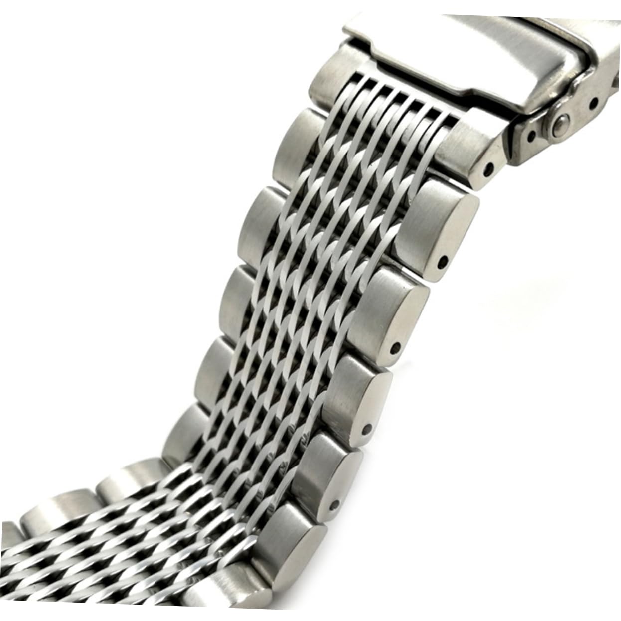 SHINEOFI Correa de Reloj de Acero Inoxidable 20 Mm, Pulsera Metálica Ergonómica para Reloj Inteligente