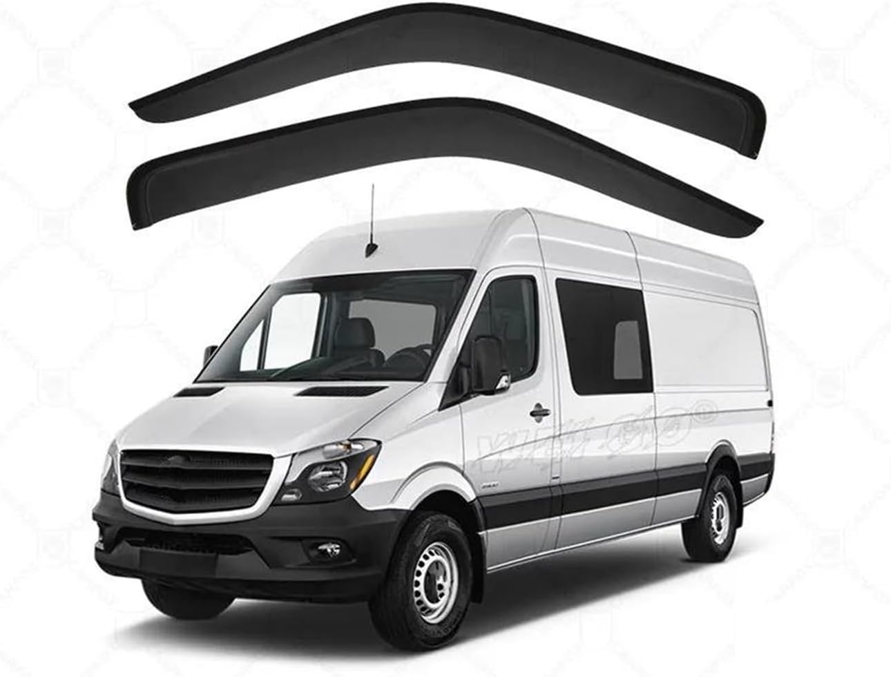 ドアバイザ ために スプリンター ために MK2-NCV3 2007-2018 車用サンバイザー サイドウィンドウ レインシールド