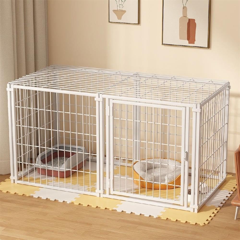 ペットサークル犬ペットフェンスサークルケージドア付きDIY室内