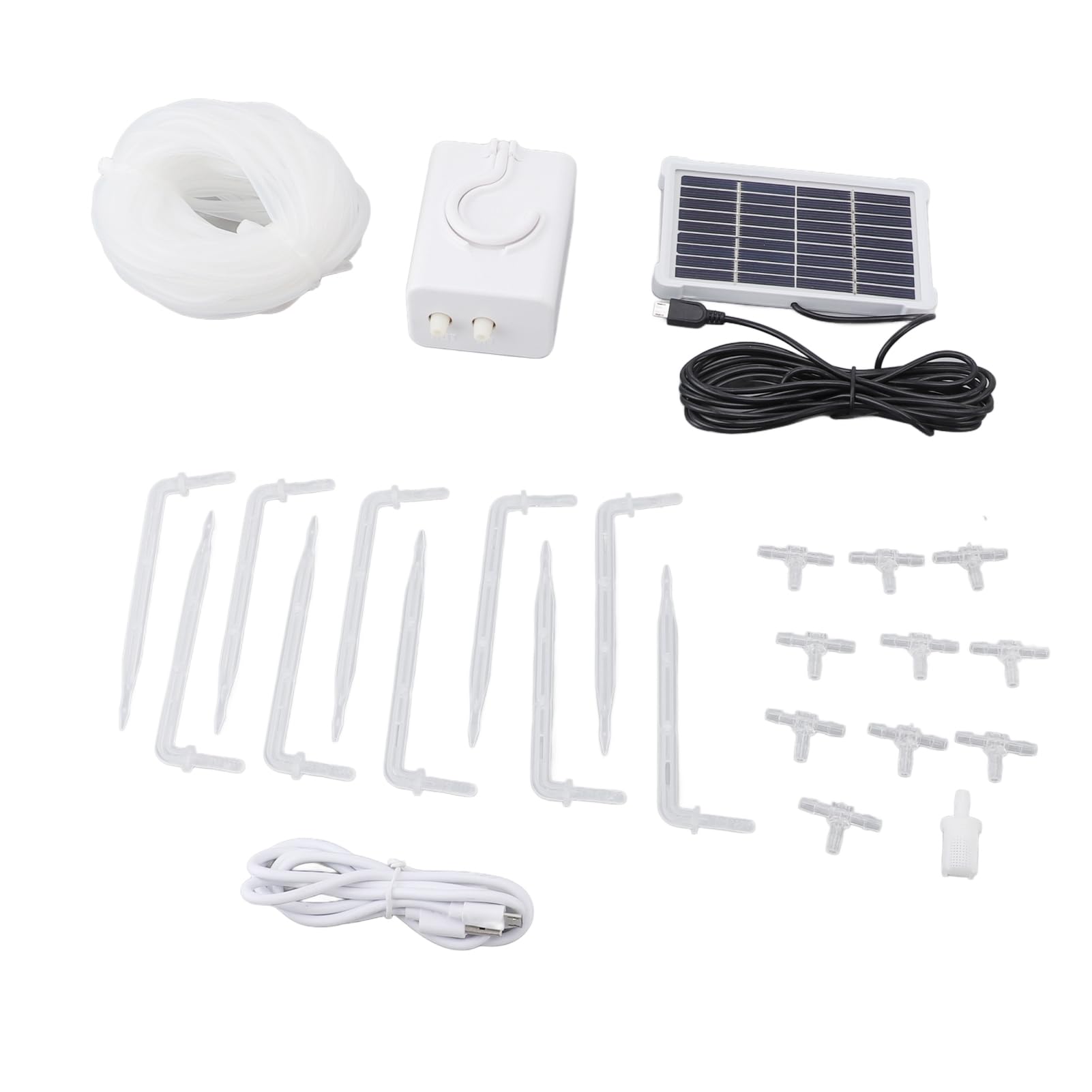 per irrigatore automatico per piante, ad energia solare, design impermeabile, sensore di temporizzazione, installazione facile, per la protezione del giardino, ecologico,