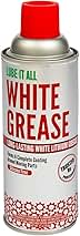Gasoila Premium White Lithium Grease, Long-Lasting - 11 oz Aerosol - Non-Staining, High Solid Formula for Rust Protection & Squeaky Parts - Ideal for Automotive, Marine, Industrial, & Home Use