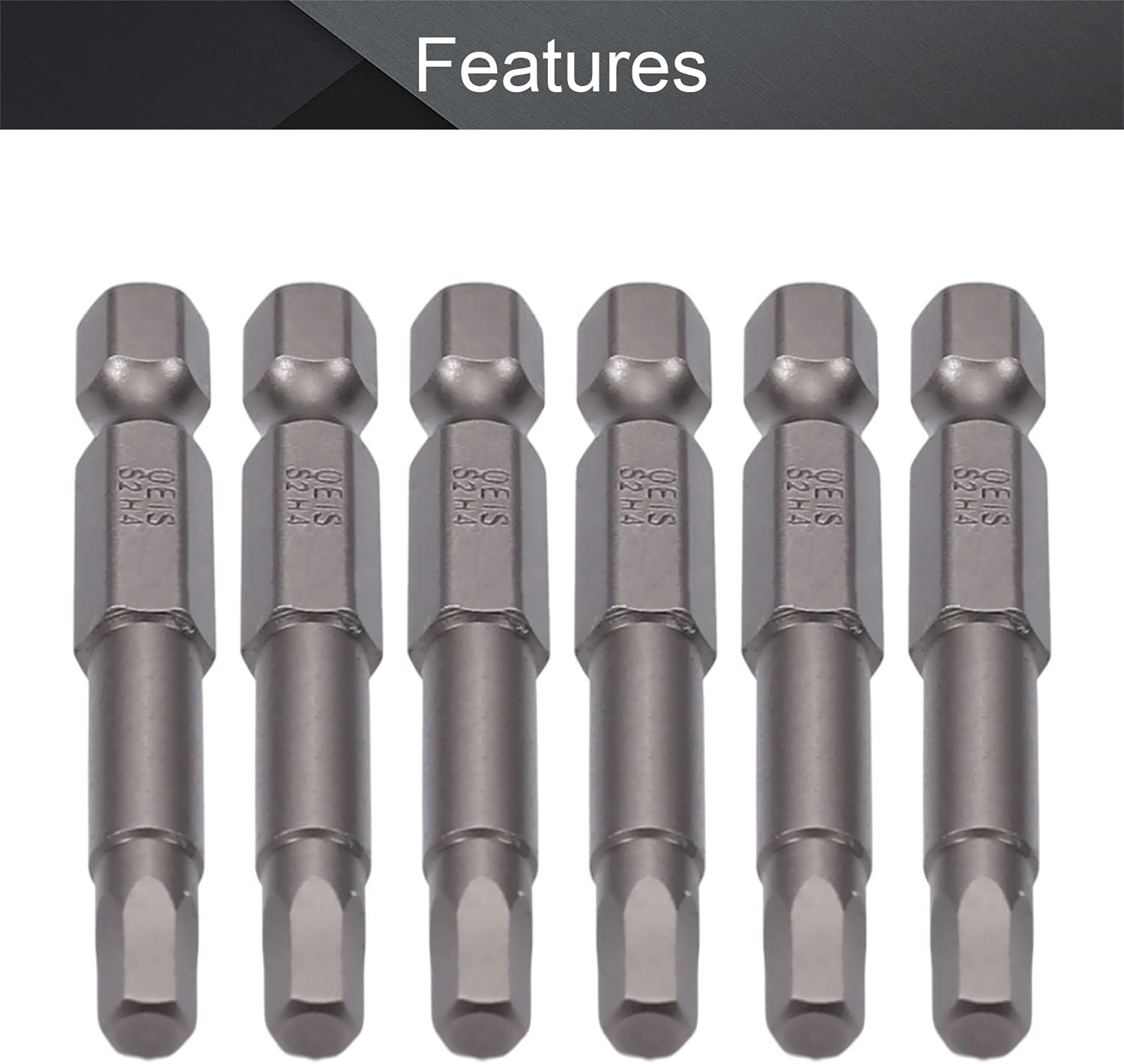 Utoolmart 8pcs 1/4 Hex Shank Magnetic Triangle Head Screwdriver Bits Set, Magnetic Screwdriver Bit, S2 Steel Triangular Screwdriver Bits