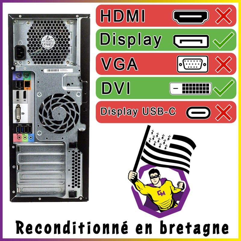 PC HP Workstation Z230 Tower Intel I5-4570 RAM 32GB SSD 2TB W11 WiFi (ricondizionato)
