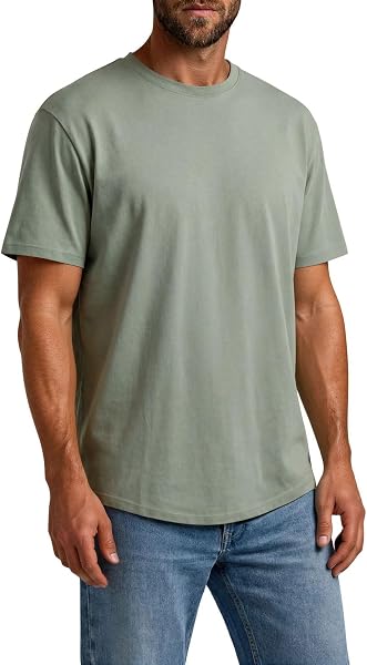 Only & Sons Tshirt Herren Regular Fit ONSJEFF LONGY 5er Set Pack lang geschnitten Rundhals Kurzarm Sommer Tee Shirt Basic Schwarz Weiß Blau Beige Grau Grün S M L XL XXL 3XL - 4
