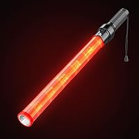 Vista 15 de RoadHero Paquete de 4 bastones de tráfico, varitas LED de control de tráfico de 21 pulgadas, varitas de luz de seguridad nocturna con 3 modos