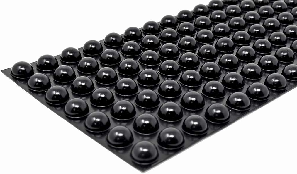 Round Self-Adhesive Rubber Bumper Feet, Stops, and Spacers .700" inches (17.8 mm) x .380" inches (9.7 mm) - 2,254 pcs/Box - BS08 Grey