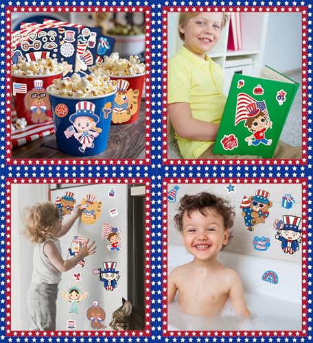 Save on 24Pcs Patriotic Stickers for 4th of July Decorations & Crafts - Image 4