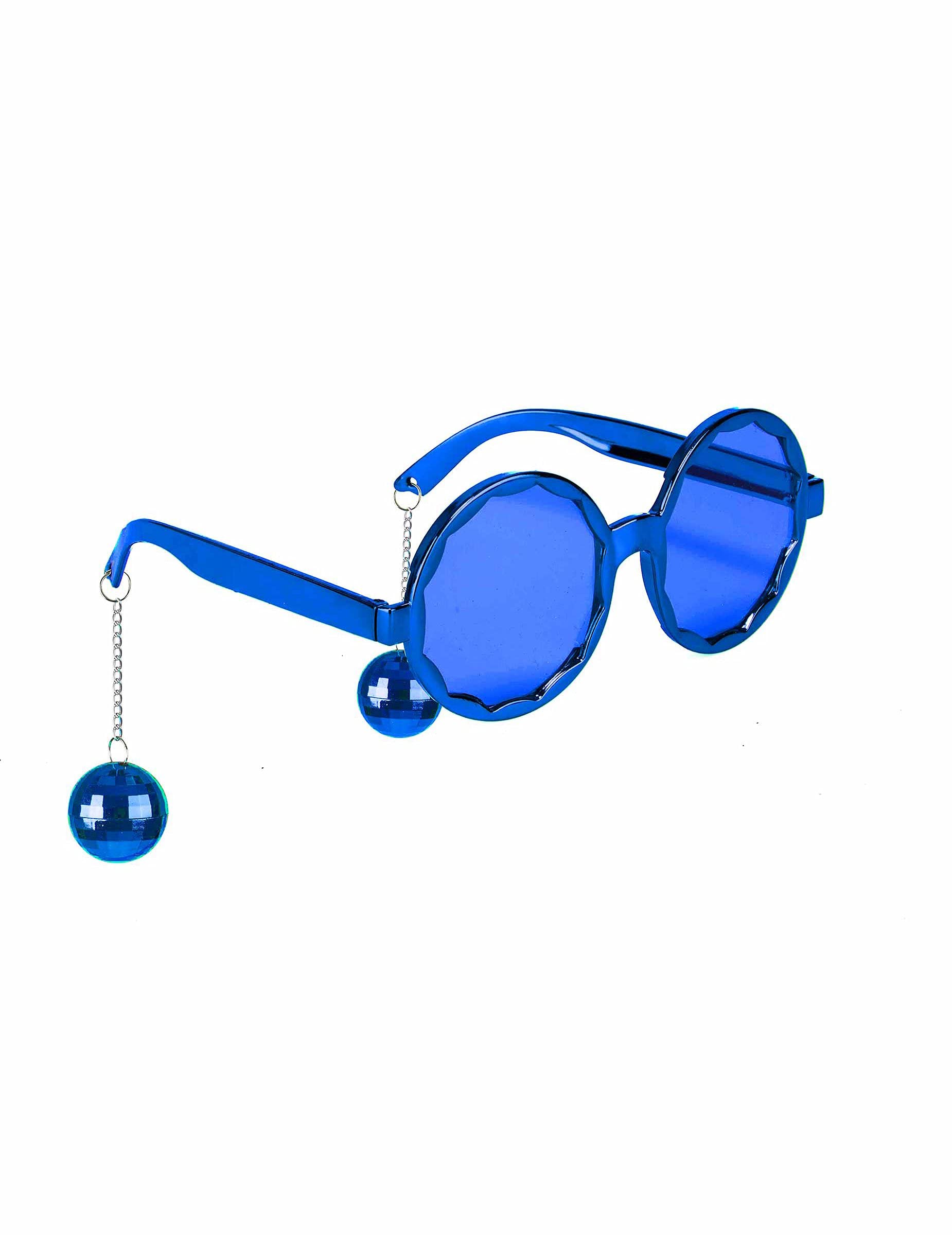 Lunettes De Fête XXL Bleues Avec étoiles - Accessoire Déguisement Carnaval, JGA, Soirée à Thème