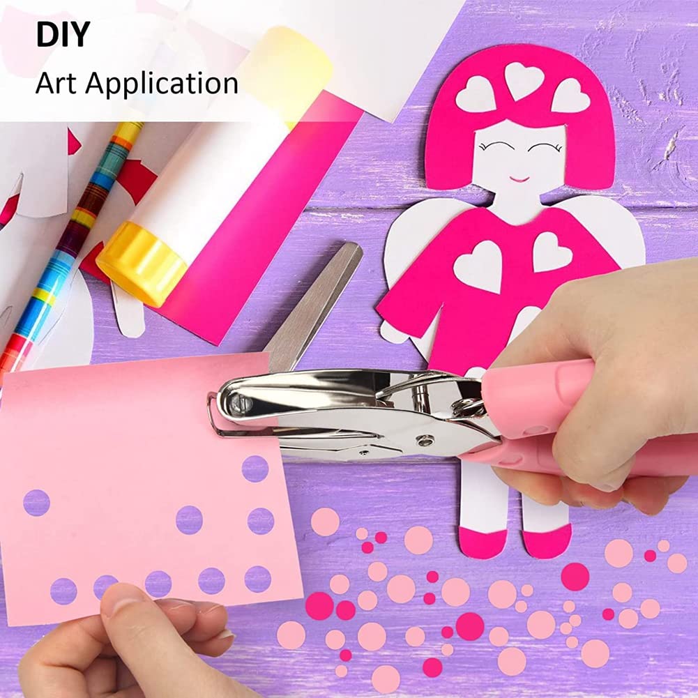 Kit de alicates para Ojales, 3 perforadoras de Papel manuales Metal, Individuales, Circulares, for Manualidades | []