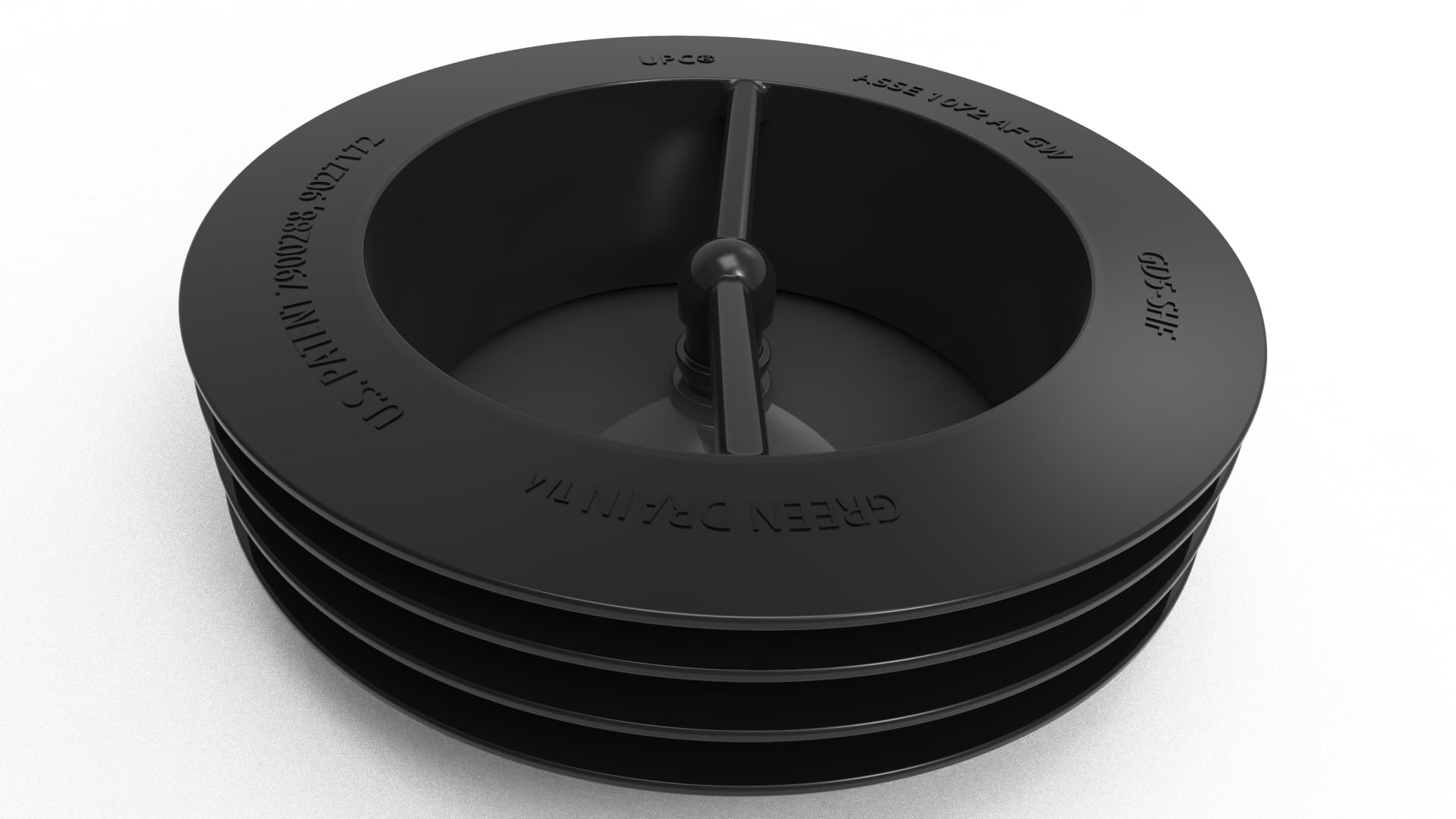 Green Drain Inc Black G Green Drain Waterless Trap Seal, 5 Inch, Fitting Pipes With Diameters Between 105-130 Mm