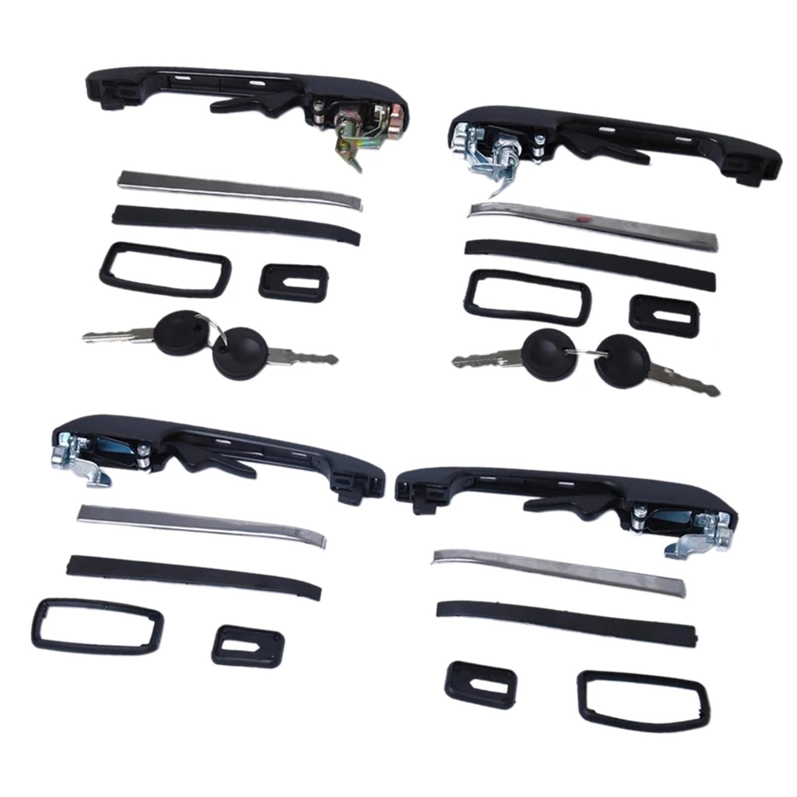 Hguvsjd One Color Car Exterior Door Handles For Vw For Golf 1985-1991 For Jetta Mk2 1983-1991 Car Front Rear Exterior Door Handle Replacement Parts
