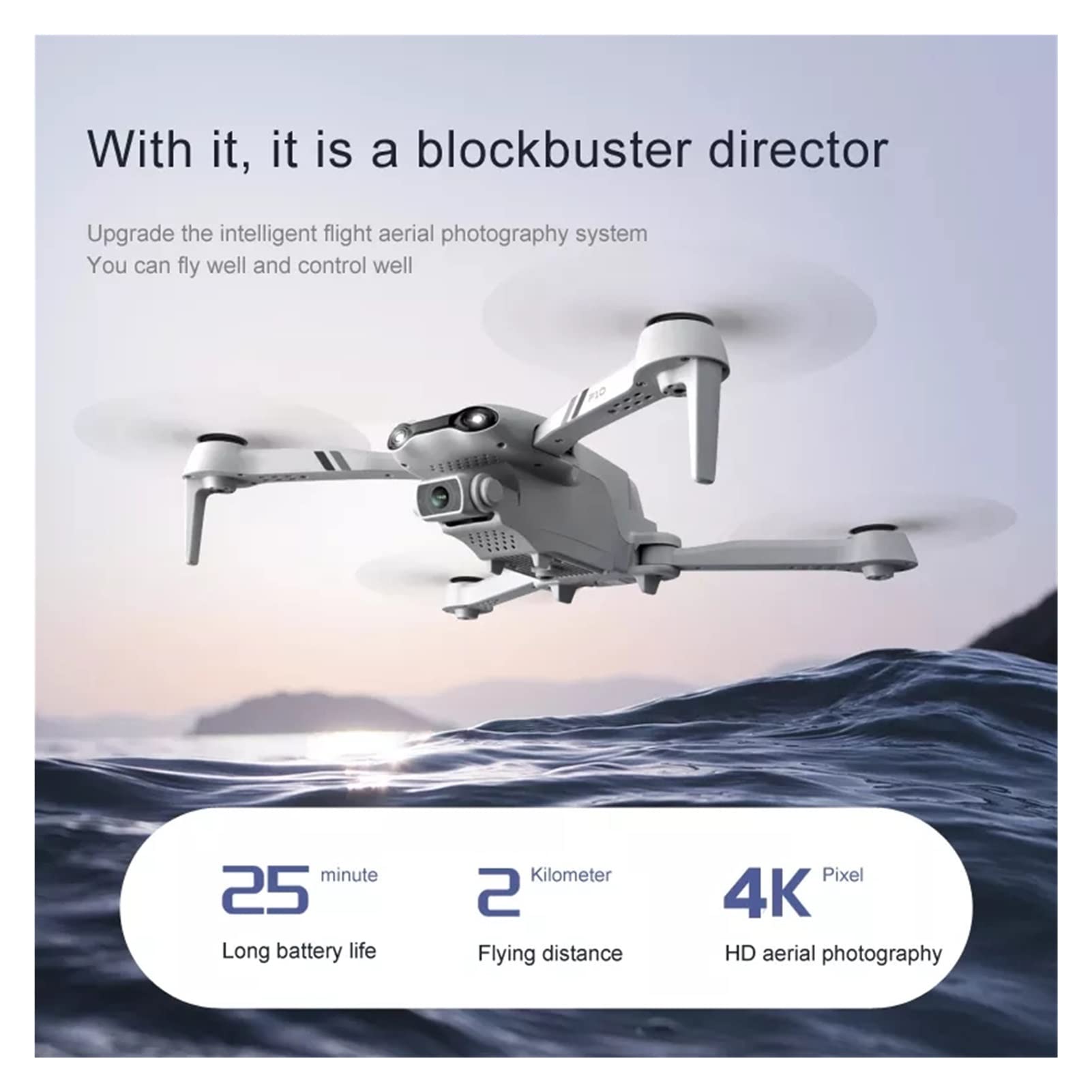 Nowy dron F10 4k Profesjonalne drony GPS z kamerą Hd 4k Kamery Rc Helikopter 5G WiFi Drony FPV (Kolor: F10-GPS-1080P-2B)
