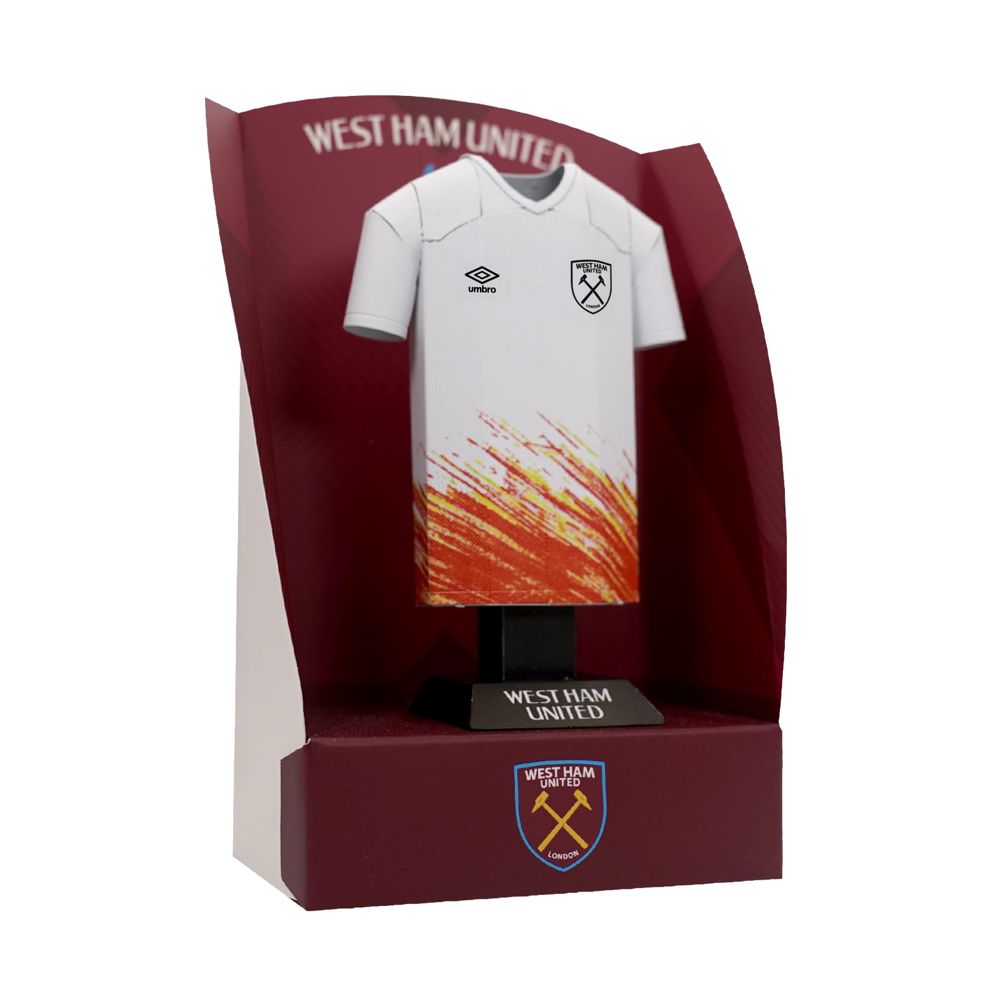 West Ham United FC Home Away Retro Third Metal Football Shirt - Image 3