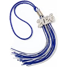 2026 Graduation Tassels,1Pcs Cap Tassel Decoration with 2026 Year Gold Date Charms,Graduate Gifts for Ceremonies Souvenir High School,Blue and White