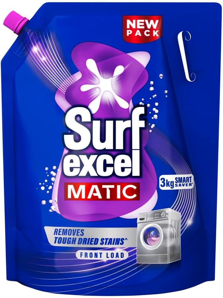 Matic Front Load Liquid Detergent 3 L|| Specially designed for Tough Stain Removal on Laundry in Washing Machines - Super Saver Offer Pack
