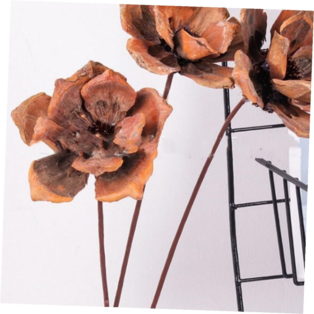 Steli di Fiori Artificiali 100 Pezzi 2 MM X 40 CM Avvolti in Carta per Decorazioni di Eventi e Composizioni Floreali Fai da Te