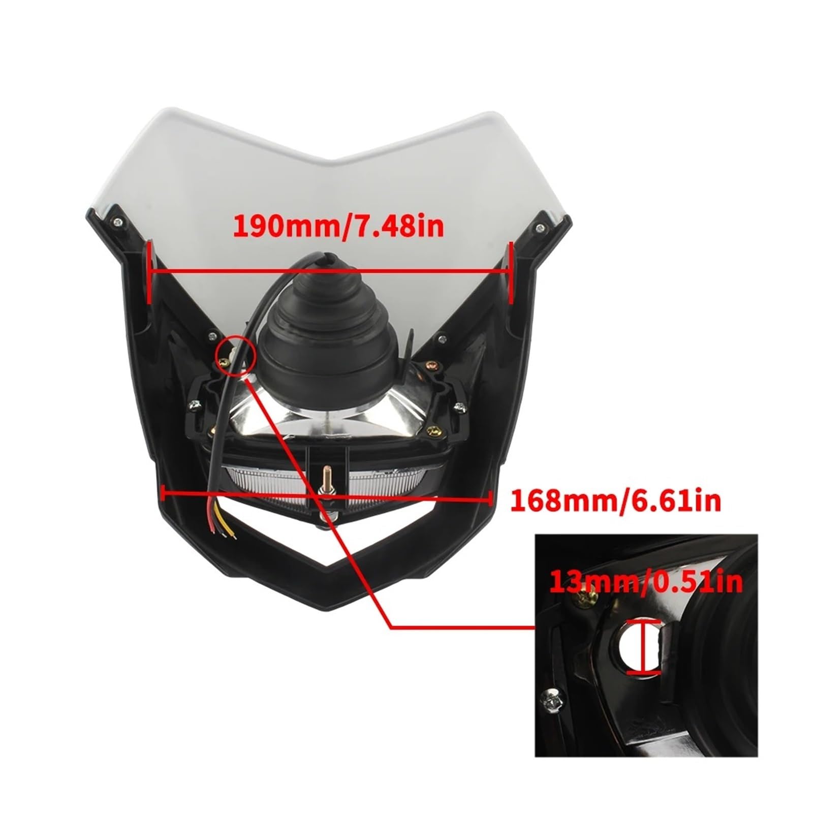 Lampada arresto Per Suzuki YZ CRF Faro Anteriore Universale Da 35 W A LED Cafe Racer Fanale posteriore con frecce