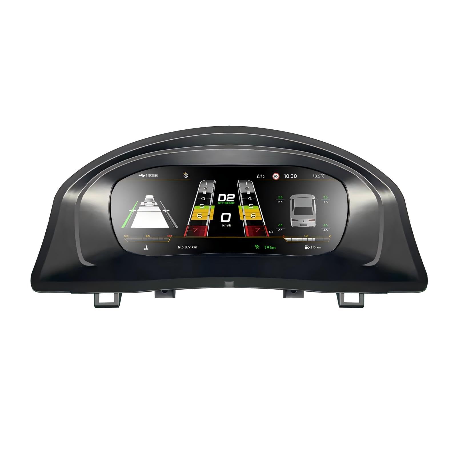 Digital Dash, Automotive Replacement Instrument Panel Gauges, Speedometer Instrument Cluster Replacement for Golf 5 2004-2008 Years, Digital Cluster Instrument Speedometer - 12.3 inch