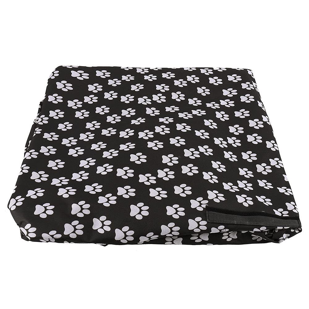 Housse de siège arrière de voiture, Baceyong Chat Chien Protecteur Imperméable Hamac Tapis Motif Étanche Pet Chat Chien Dos Housse De Siège De Voiture Hamac Antidérapant Protecteur Mat Noir