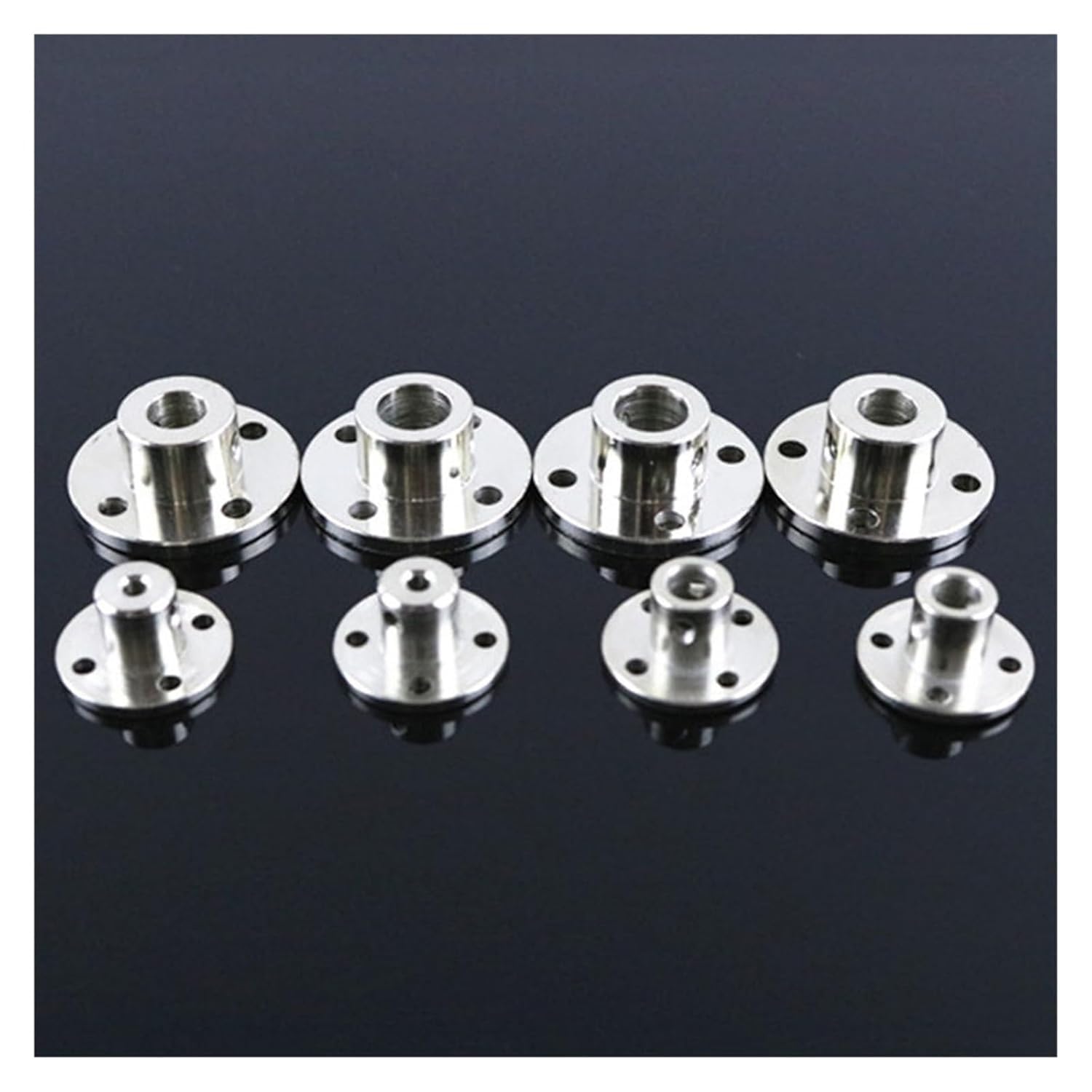 Kupplung, Flanschkupplung, starre, Kupplung Motorführung Wellenkupplung Getriebeverbinder Wellenlager(4mm)