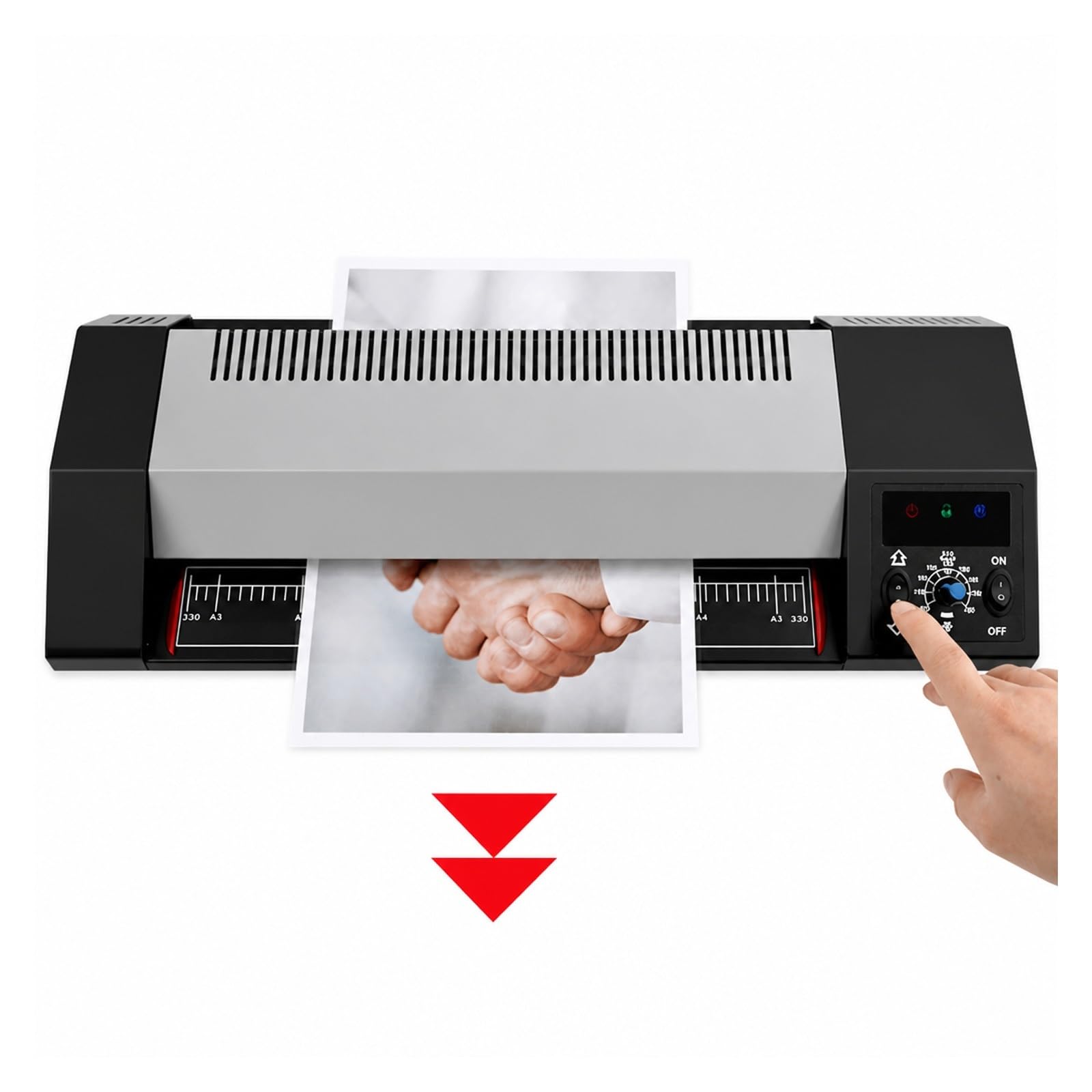 Laminator, Laminator Rolowy LM-330i A3 Na Zimno do domu i biura | Do Użytku Domowego I Biurowego, Pieczętowanie Zdjęć Papieru(A4 230i)