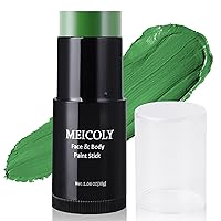 Vista 19 de MEICOLY Barra de Pintura Facial y Corporal Naranja (29.99 g), Crema para Cara de Halloween, Efectos Especiales SFX de Calabaza y Tigre, Negro
