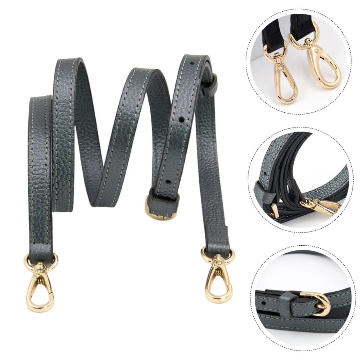 3stücke Verstellbarer Schultergurt Für Taschen Mit Goldenen Schnallen Als Ersatzriemen Für Handtaschen Und Umhängetaschen