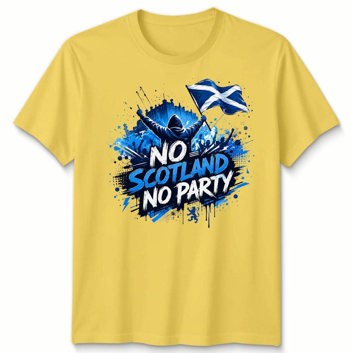 No Scotland No Party Unisex Football T Shirt Game Day 2026 Scotland Soccer Fans Foooty Tee Gift Unisex 2XL Sunflower — image 1